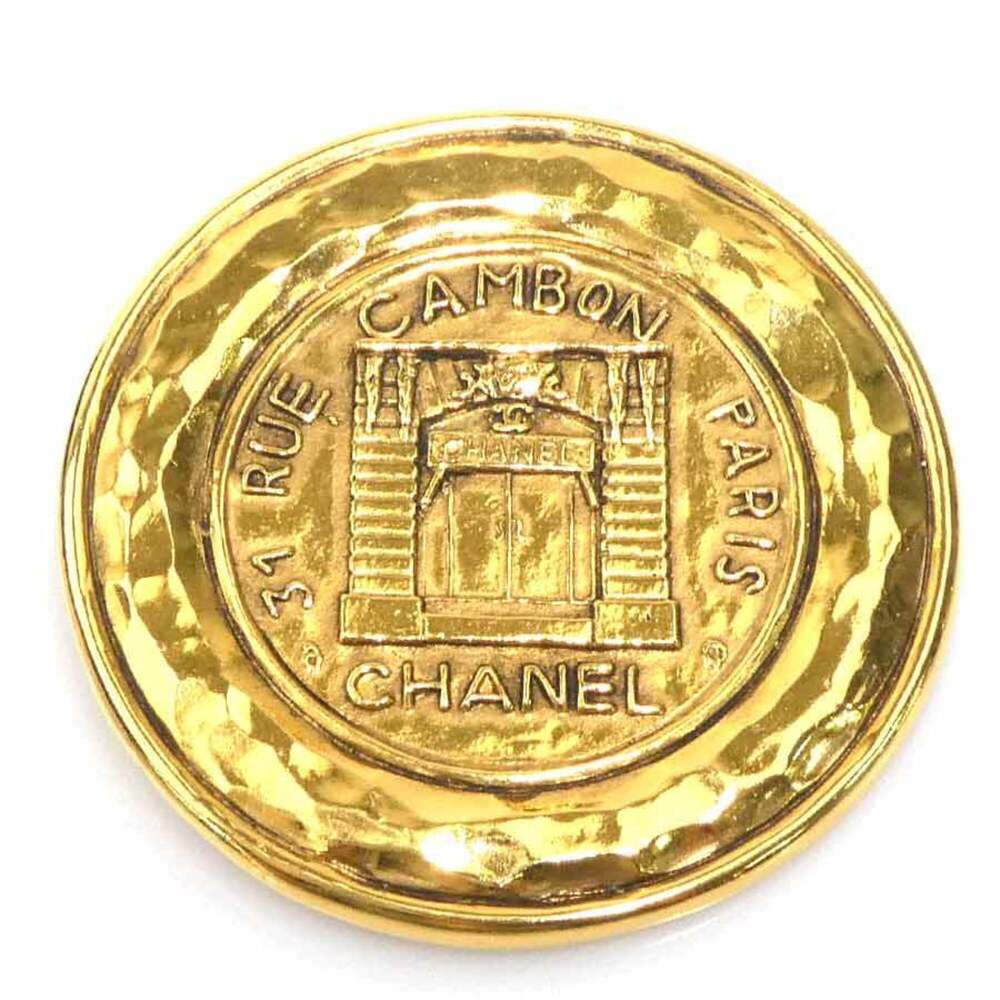 Chanel Brooch 31 RUE CAMBON Metal Gold Women's e62293d